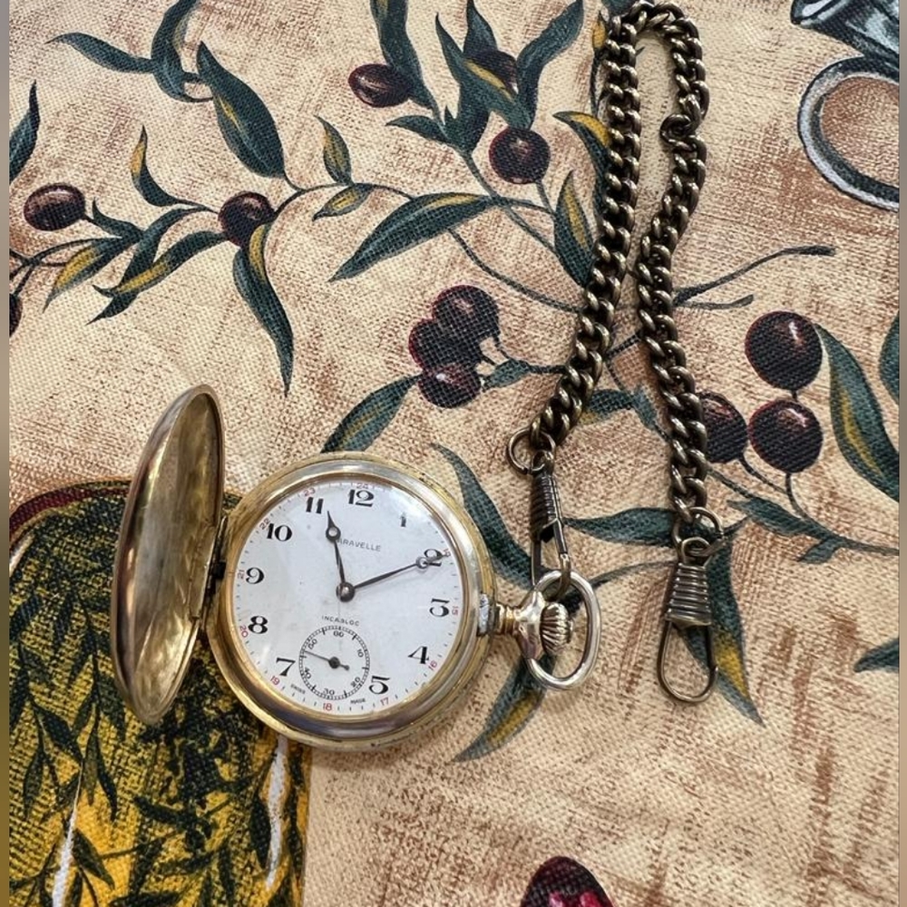 Vintage Caravelle pocket  watch Ancre de precision